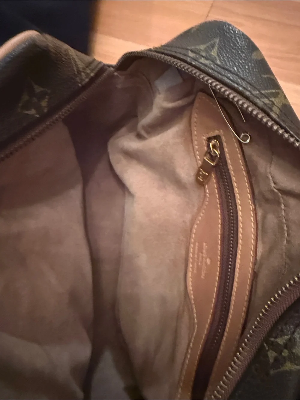 LV Monogram Canvas Toiletry Bag - Brown & Tan Trim